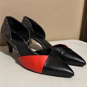 Nine West Black and Red Heels
